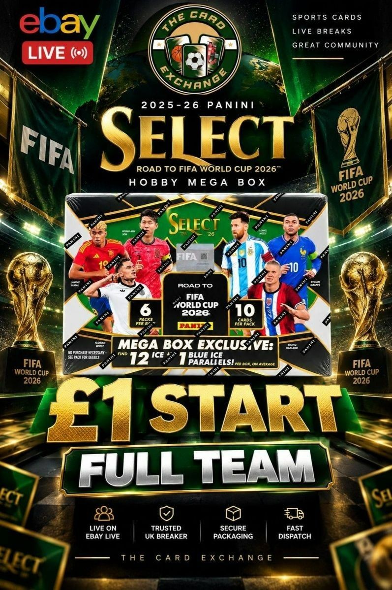 🔥 £1 START! FULL TEAMS | 2025-26 Panini Select Road to FIFA World Cup ...