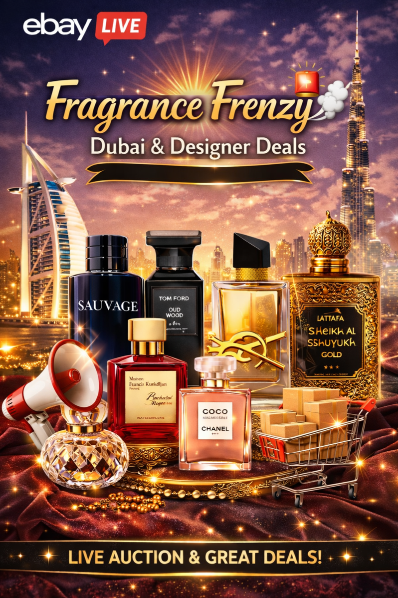 Fragrance Frenzy 🚨💨 Dubai & Designer Deals | eBay Live Video