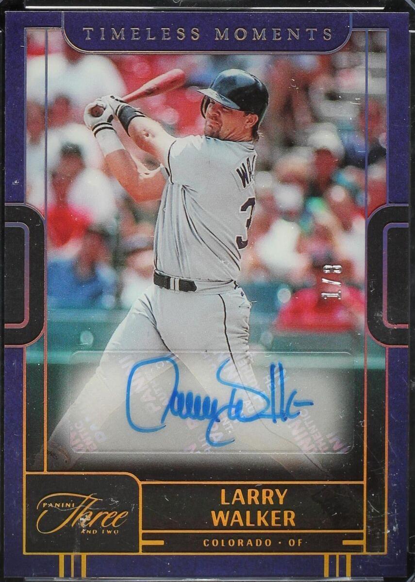 2023 Panini Three and Two - Larry Walker #TM-LW