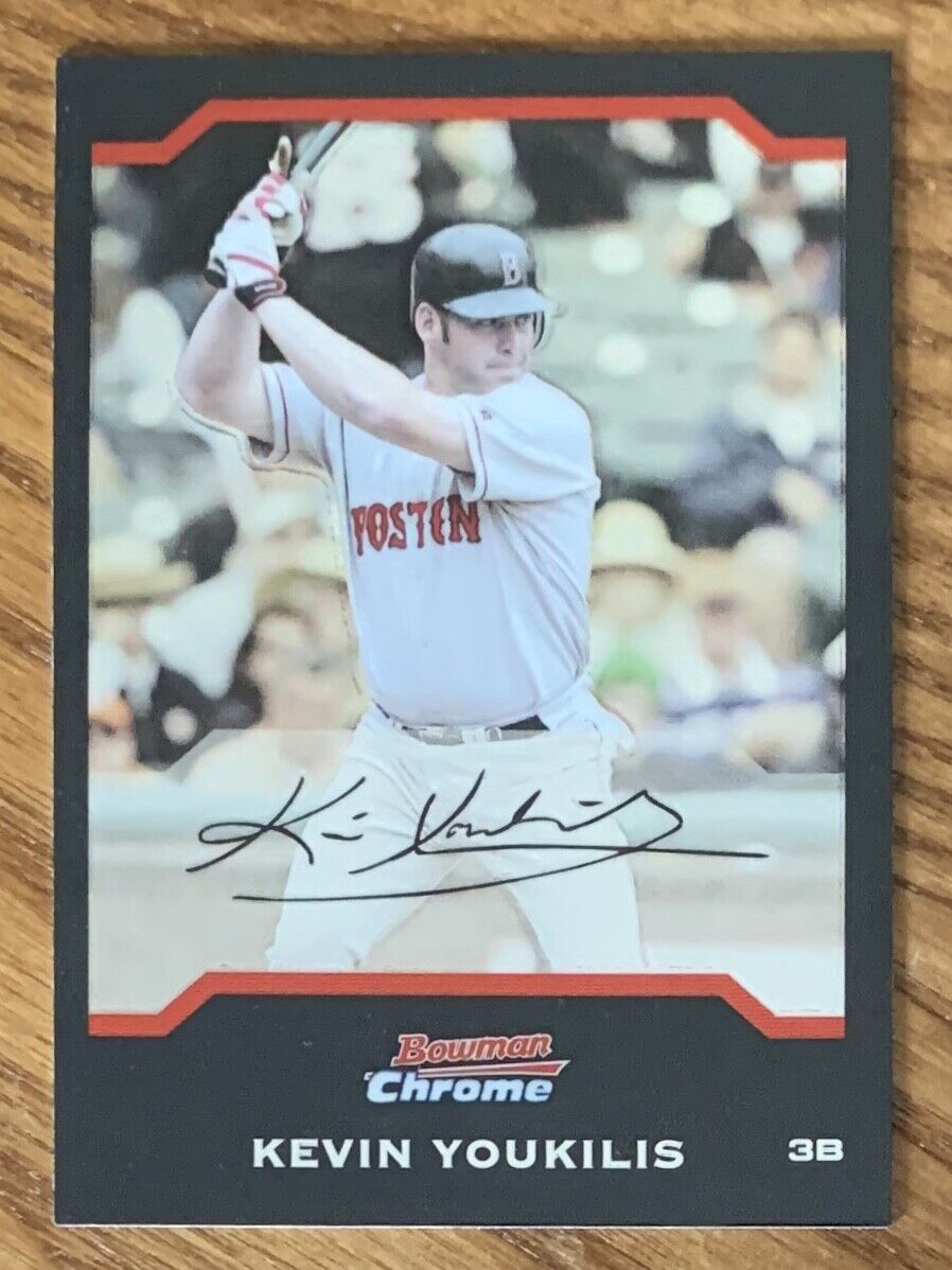 KEVIN YOUKILIS, ROOKIE CARD, 2004 BOWMAN CHROME, MINT CONDITION !. rookie card picture