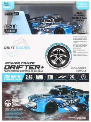 POWER CRAZE DRIFTER 1 28 SCALE PERFORMANCE DRIFTING RACER VEHICLE