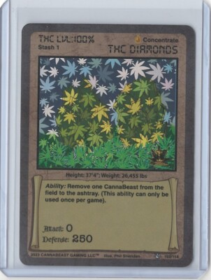 CannaBeast  THC Diamonds  Holo Card 102/114 TCG CCG Pack Fresh!