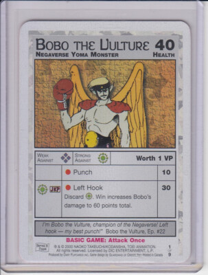Sailor Moon Series 3 Chase Holofoil Game Card #1 of 9 Dart 2000 Bobo The Vulture