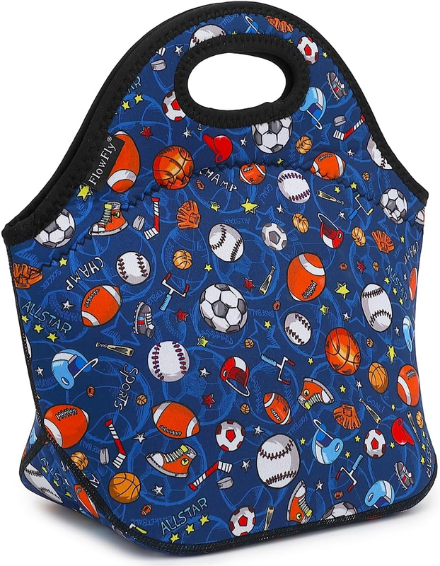 Neoprene Kids Lunch Box Insulated Soft Bag Mini Cooler Thermal Meal Tote Kit for