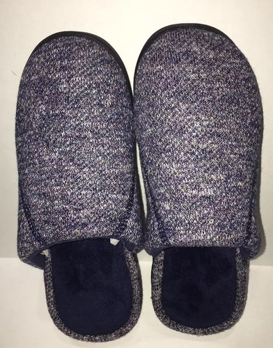 NEW ISOTONER Womens Signature NAVY Slippers W/Enhanced Heel Cushion SIZE M 7.5-8