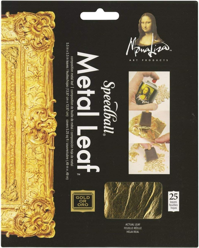 Mona Lisa Composition Metal Leaf, Gold, 25 sheets