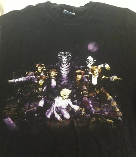Cats Broadway Musical 1981 T Shirt Black Original Medium