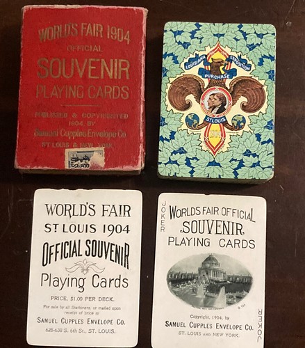 Antique 1904 St Louis World's Fair Official Souvenir Playing