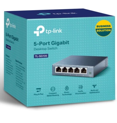 TP-Link TL-SG105 5-Port Gigabit Desktop Switch