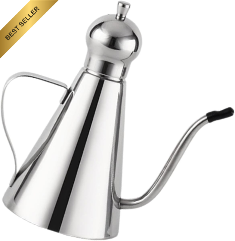 Stainless Steel Oil Can, 500Ml Olive Oil Dispenser, Sealed, Leak-Proof Kitchen S