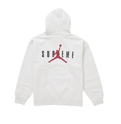 Pre-owned Supreme Jordan Hooded Sweatshirt Ash Grey (size S, M, L, Xl) In Hand Ships Asap In Gray