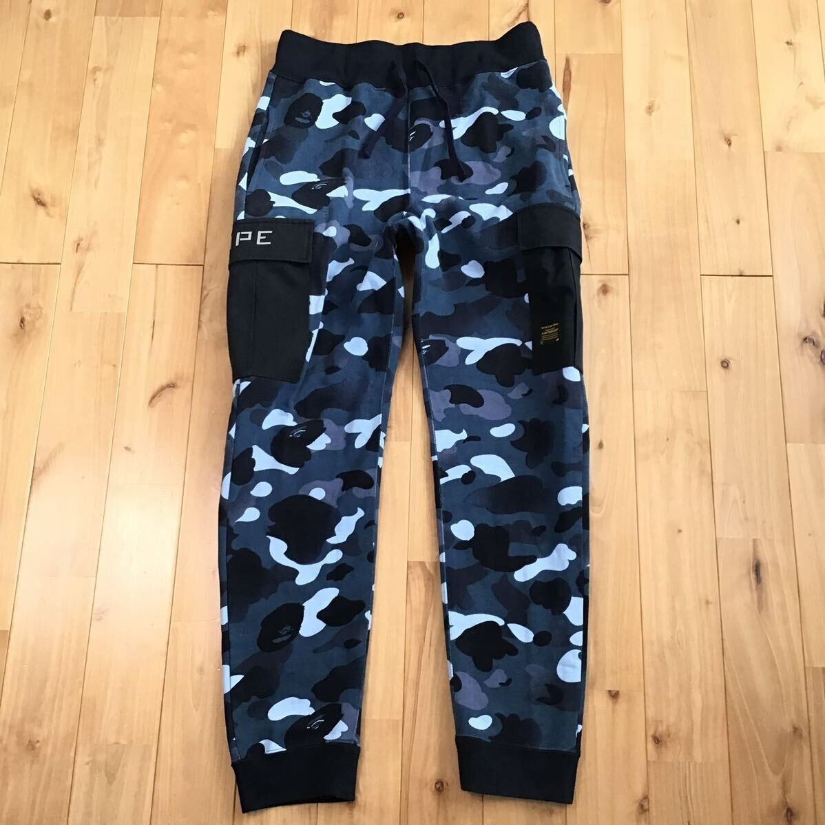 BAPE Gradation camo sweat cargo pants Blue A Bathing Ape