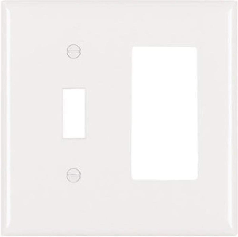 Legrand - Pass & Seymour SPO18WU Plastic Wall Plate Jumbo Two Gang Toggle/Duple