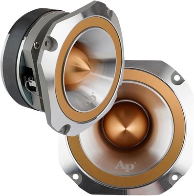 Audiopipe 1 Pair ATR-4053-GOLD Heavy Duty Eye Candy Super Bullet Tweeters 400w
