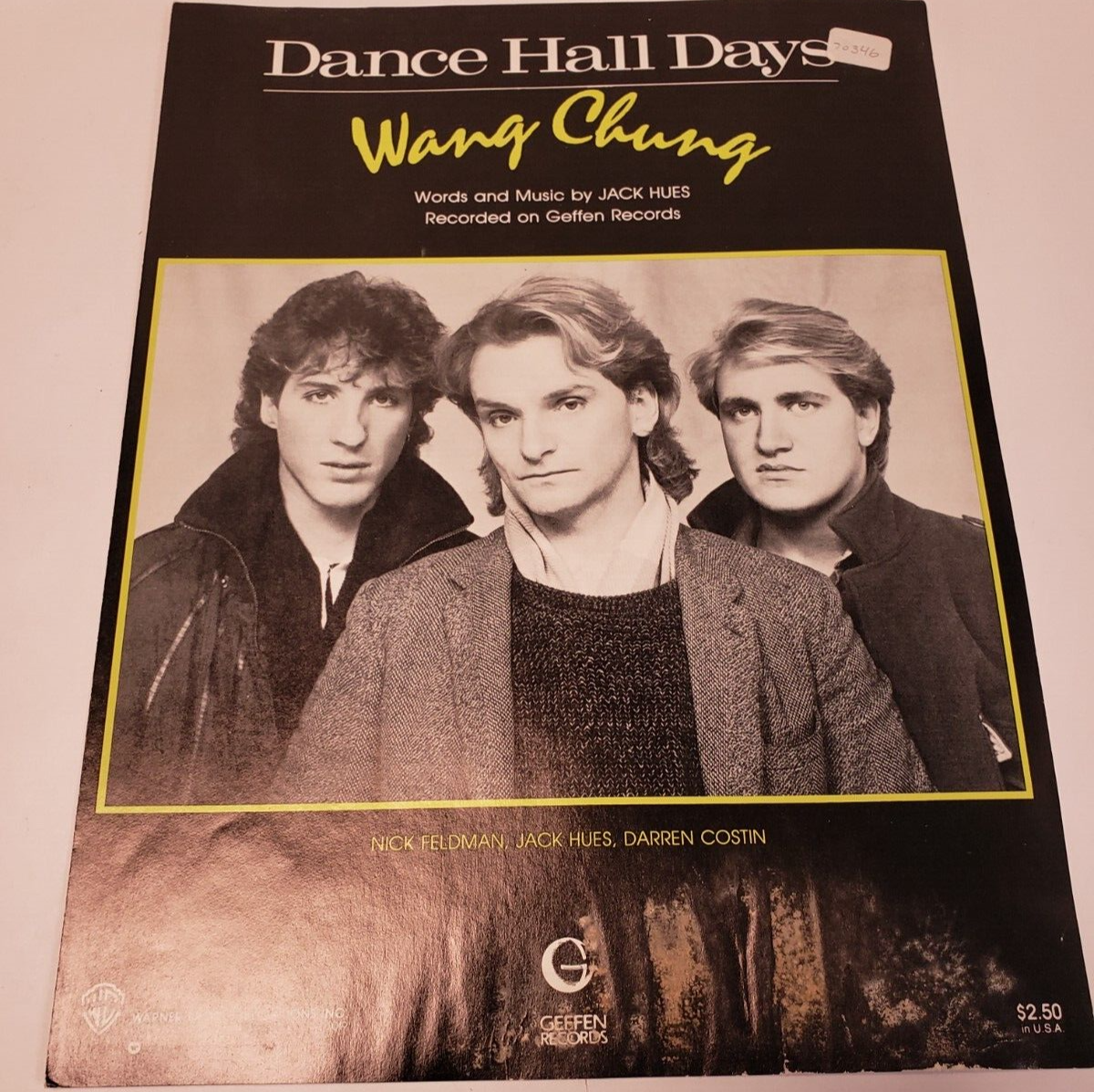 Sheet Music Wang Chung Dance Hall Days Piano Vocal Guitar