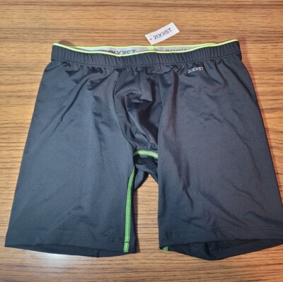 2(X)IST Sliq Micro Sliq Long Leg Boxer Brief Black Size Medium