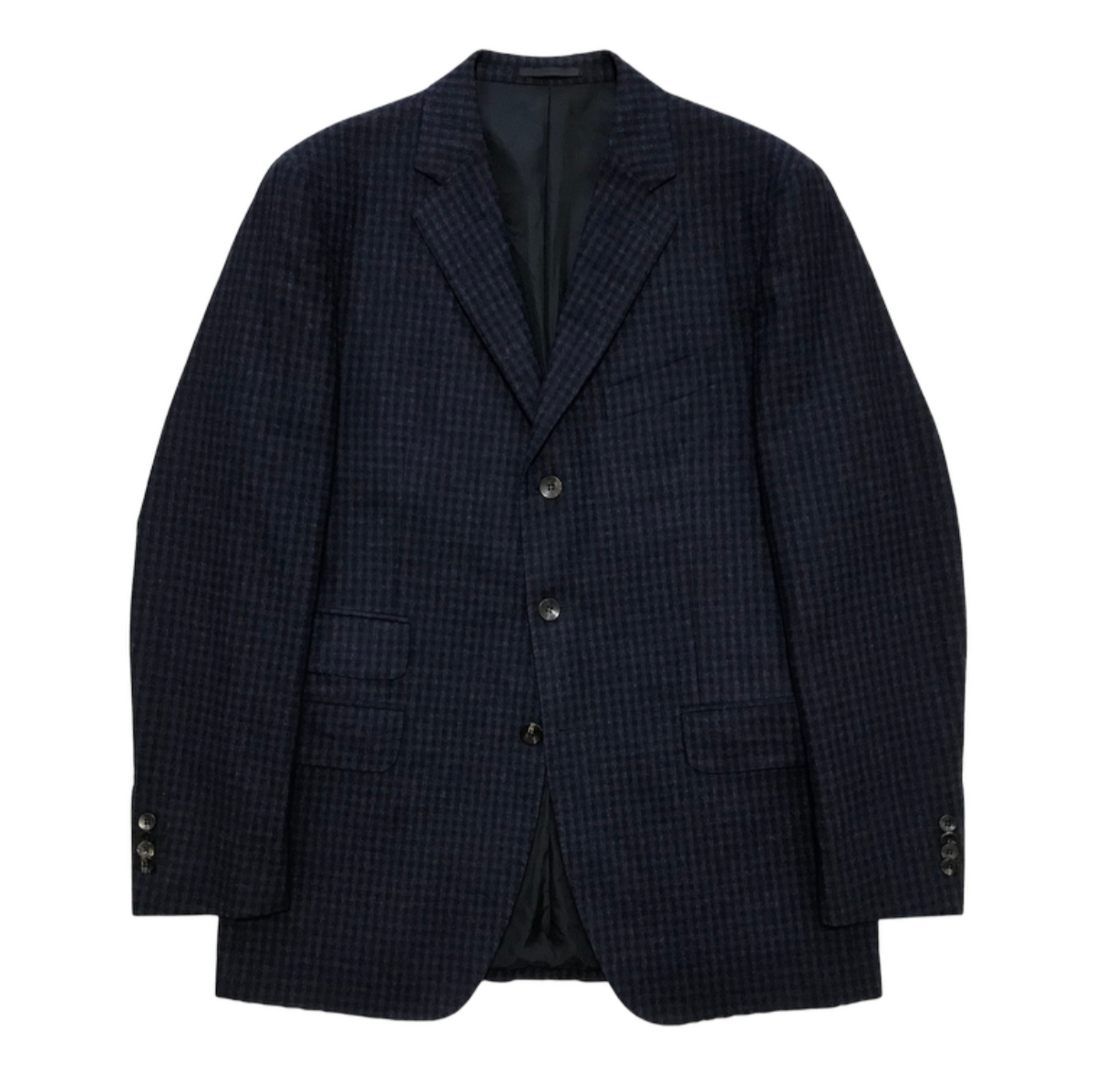 Boglioli Grey Check Wool Jacket Men's US 42 Slim Fit, Used