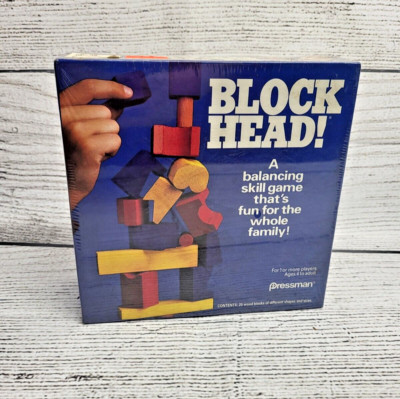 Vintage 1992 Pressman #4470 Blockhead! Board Game - New Sealed Unopened