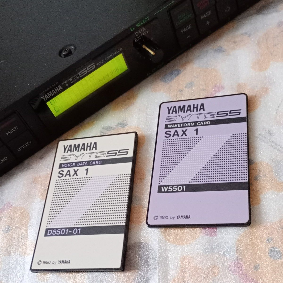 Yamaha W5501 SAX1 Waveform Sound Card Set For SY/TG55 Yamaha W5501 SAX1 Waveform Sound Card Set For SY/TG55