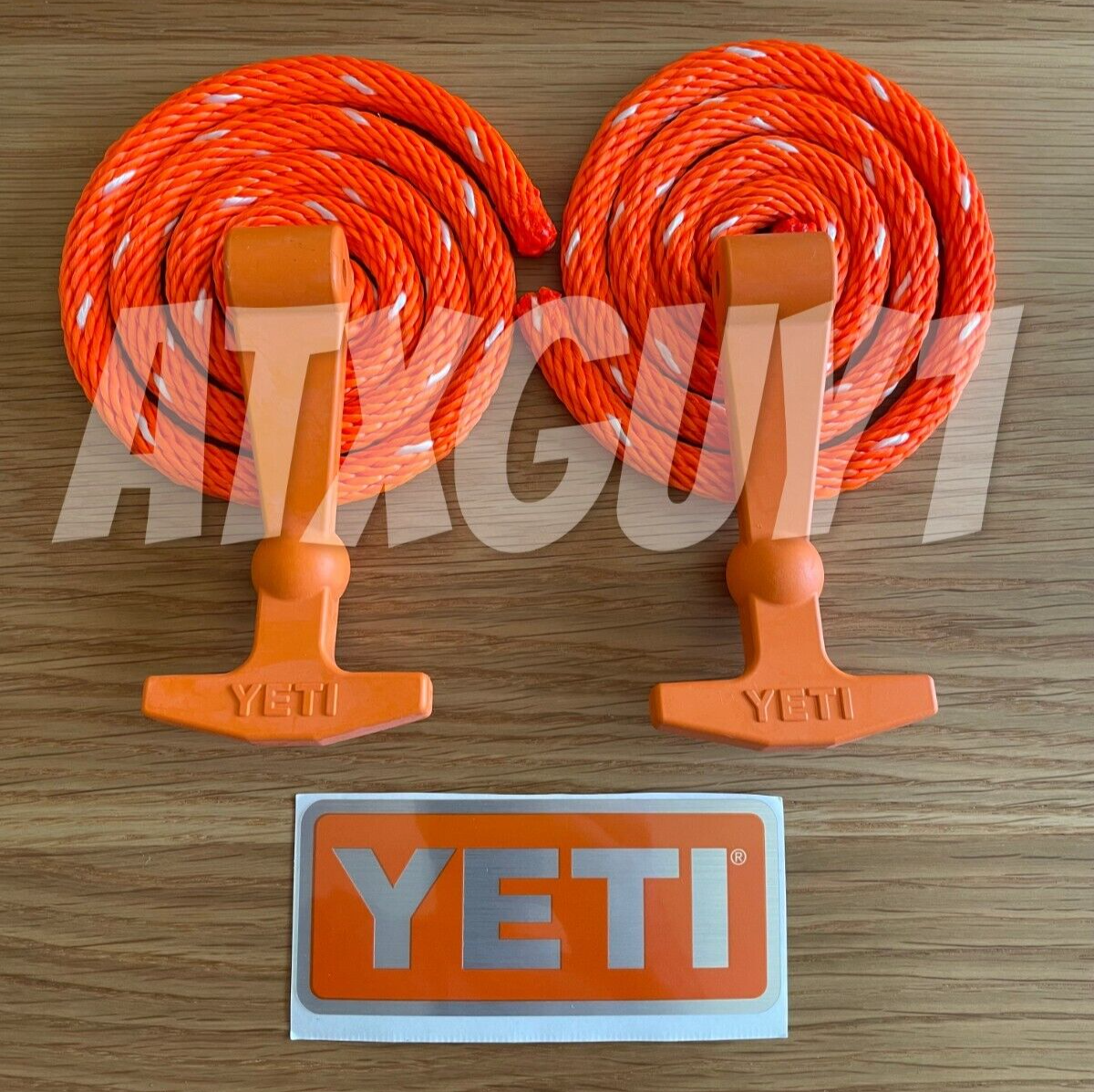 YETI Latch Kit - Blaze Orange - Trim Kit Rope, Latches, & Sticker