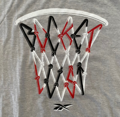 Vintage Y2K Reebok Basketball T Shirt SZ L Hoop Athletic Tee NWT Sports