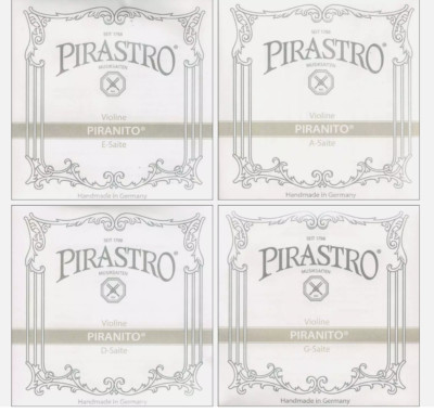 Piranito 4/4 Violin String Set - Medium, ball end E
