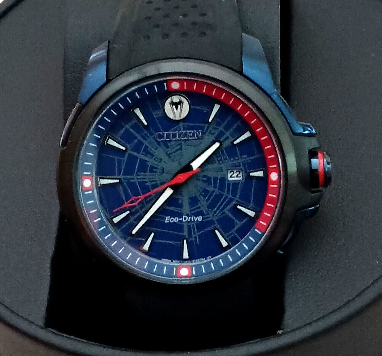 CITIZEN CITIZEN ECO-DRIVE AW1156-01W MARVEL SPIDER-MAN WATCH