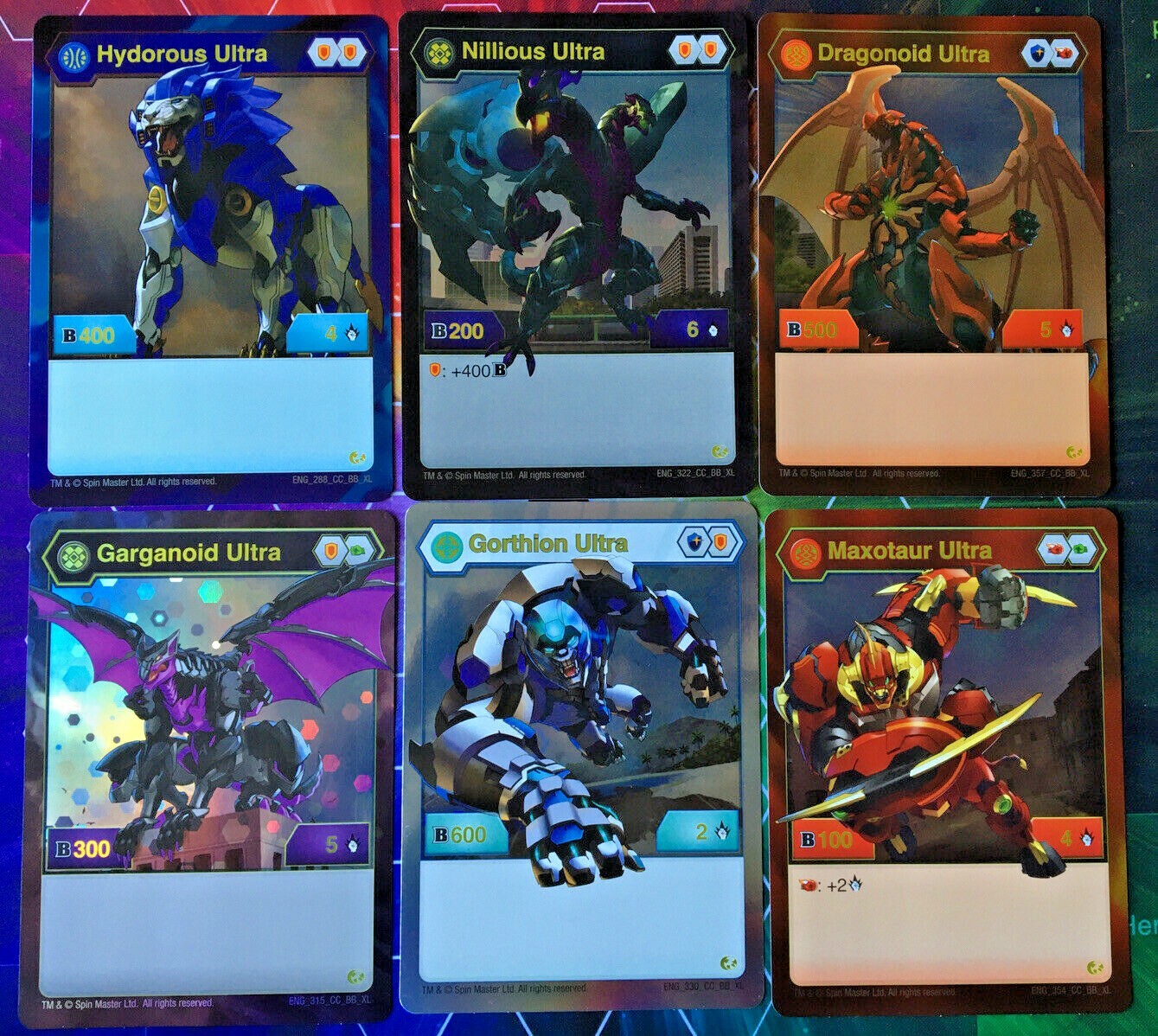 バクガン コレクションセット カード付き Bakugan: Battle Brawlers Complete Collectors Set of XL Hex