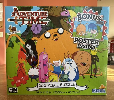 Adventure Time 300 Piece Puzzle 14'' X 18'' Cartoon Network w/Bonus Poster