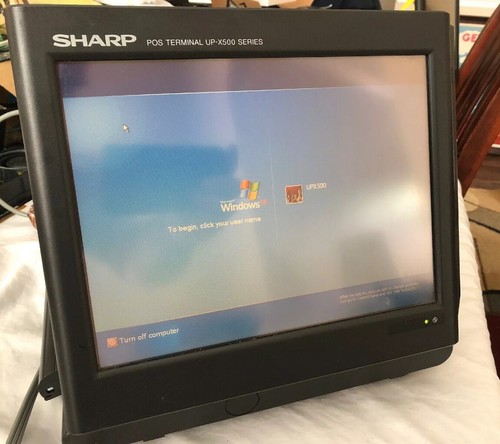 Sharp UP-X500 Touch Screen POS Monitor With Optional Card Reader Please Read