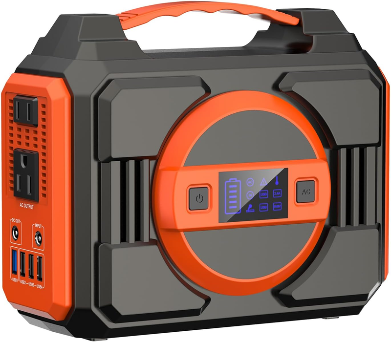 Portable Power Station 300W, Solar Generator Backup Battery 