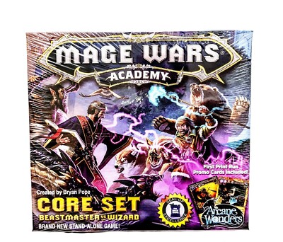 MAGE WARS ACADEMY CORE SET BEASTMASTER VS WIZARD ARCANE WONDERS  NEW 