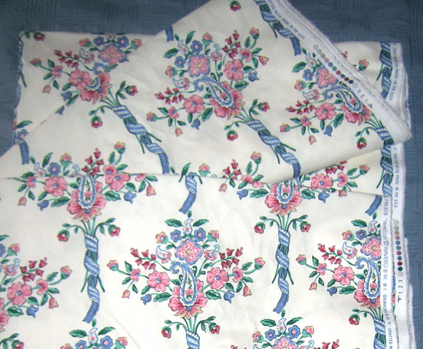 10 Yards Vintage Schumacher & Co. Waverly - Alfresco - Francesca - 100% Cotton