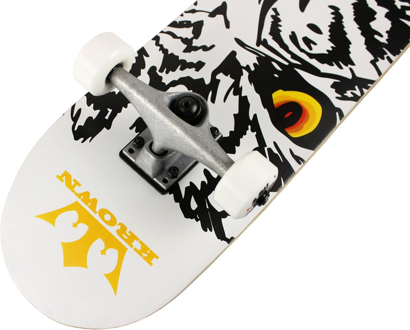 Rookie Animal Skateboard - Pro Style Quality - Maple 7-Ply Deck, Aluminum Trucks
