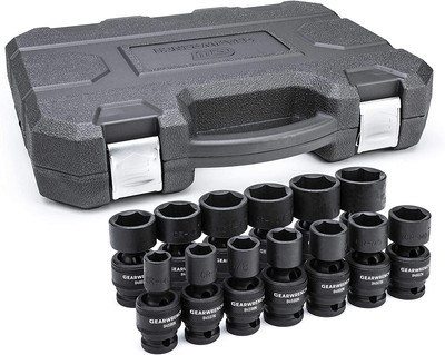 13 Piece 1/2'' Drive 6 Point Standard Universal Impact SAE Socket Set | 84938N