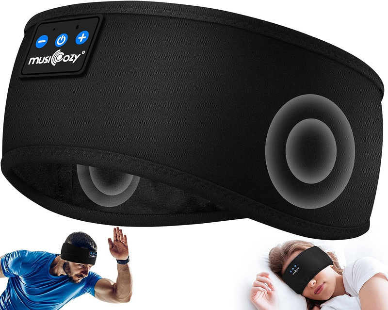 Sleep Headphones Bluetooth Headband, Sports Wireless Earphones - Sweat Resistant