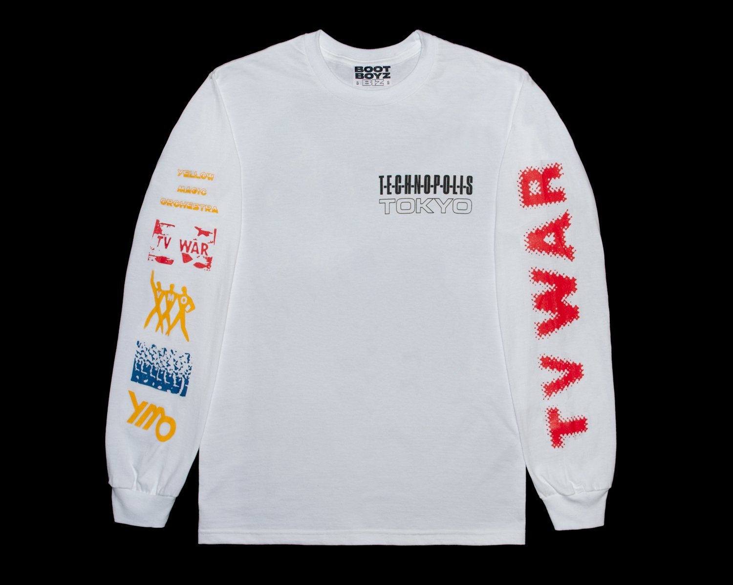 Boot Boyz Biz Yellow Magic Orchestra YMO V2 T-Shirt Japan Boot Boyz Biz Yellow Magic Orchestra YMO V2 T-Shirt Japan