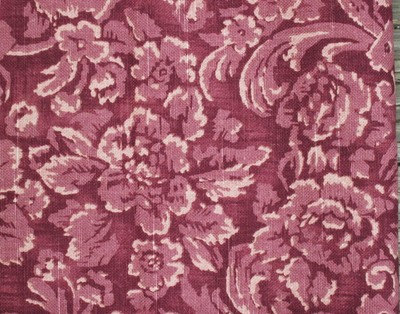 ATELIER LINEN SLUBBED FABRIC ART NOUVEAU STYLE SCREEN PRINT 1 ½ Yd x 50