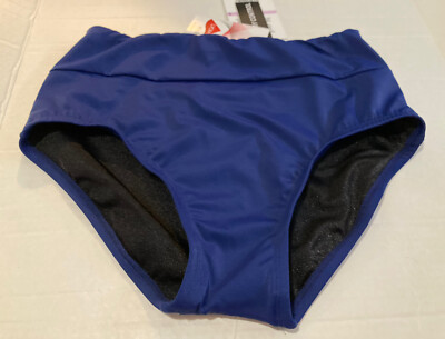 NWT Maxine of Hollywood Solid Wide Band Full Bikini Bottom 6 MM1PJ95