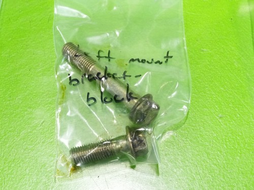 96-00 Civic EX OEM D16 engine motor driver left mount bracket - block bolts SET