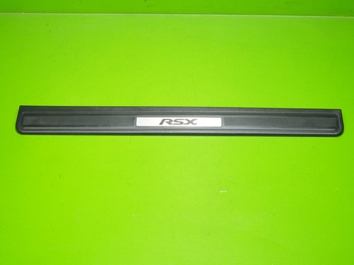 02-06 RSX OEM driver left door sill sash trim scuff plate cover black
