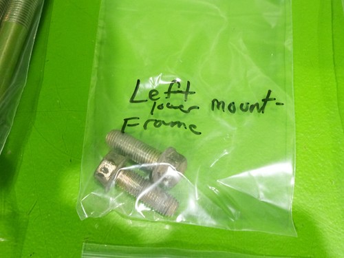 92-95 Civic OEM driver left engine torque mount bushing - frame mount bolts SET