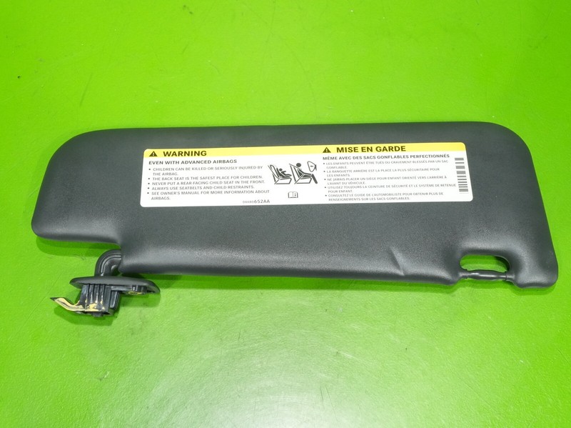 12-19 Fiat 500 OEM driver left sun visor blocker guard