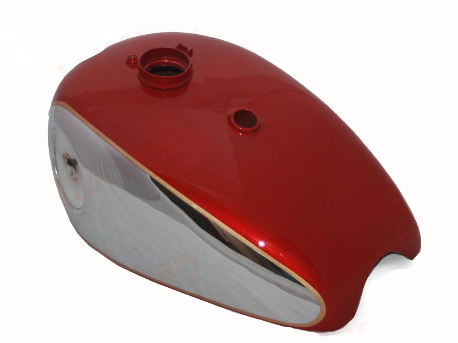 BSA Goldstar Catalina Trials 2 Gallon Red & Chrome Gas Fuel Tank With Cap  