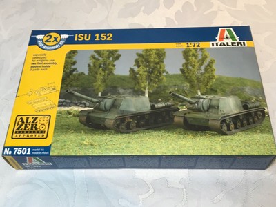 ITALERI 7501 1.72 WW11 Russian ISU 152 x2 Kit Model Kit