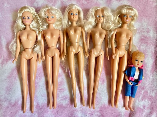 Vintage Barbie Clone 11.5” 6pc Doll Lot 80s 90s Fashion