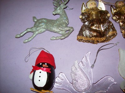 Lot of 8 Christmas Ornaments