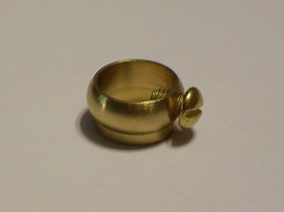 BRASS PIPE SLIP RING WITH SET SCREW FOR 1/4IP LAMP PIPE NEW 55115J