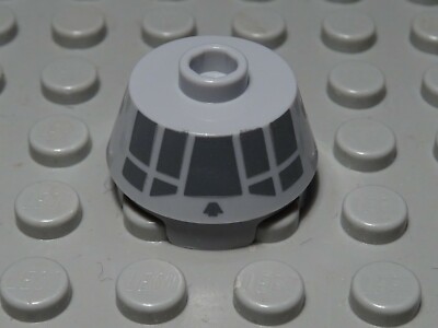 Lego Stein Kuppel rund 2x2x1 new Grau mit Dekor aus Star Wars            (827 #)