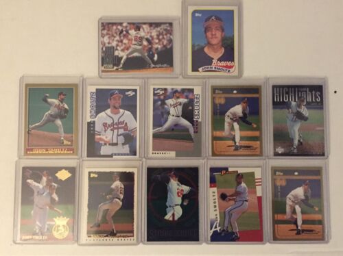 John Smoltz 12 Baseball Card Lot Braves Rookie Card. rookie card picture